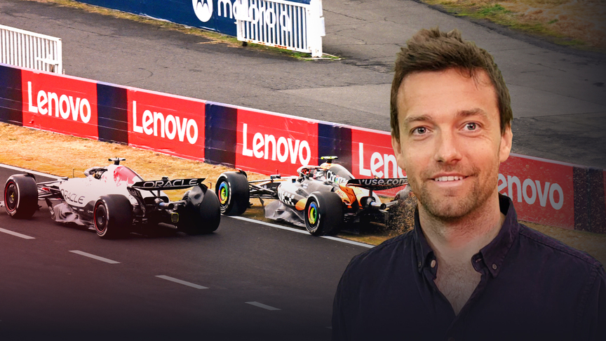 Jolyon Palmer's Analysis: Max and Lando's pit lane drag race
