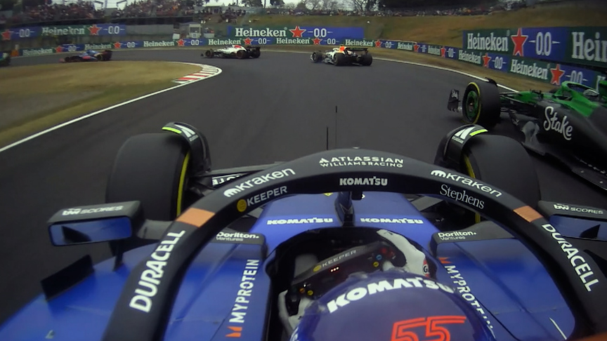 2025 Japanese Grand Prix: Sainz sweeps past Hulkenberg for P15
